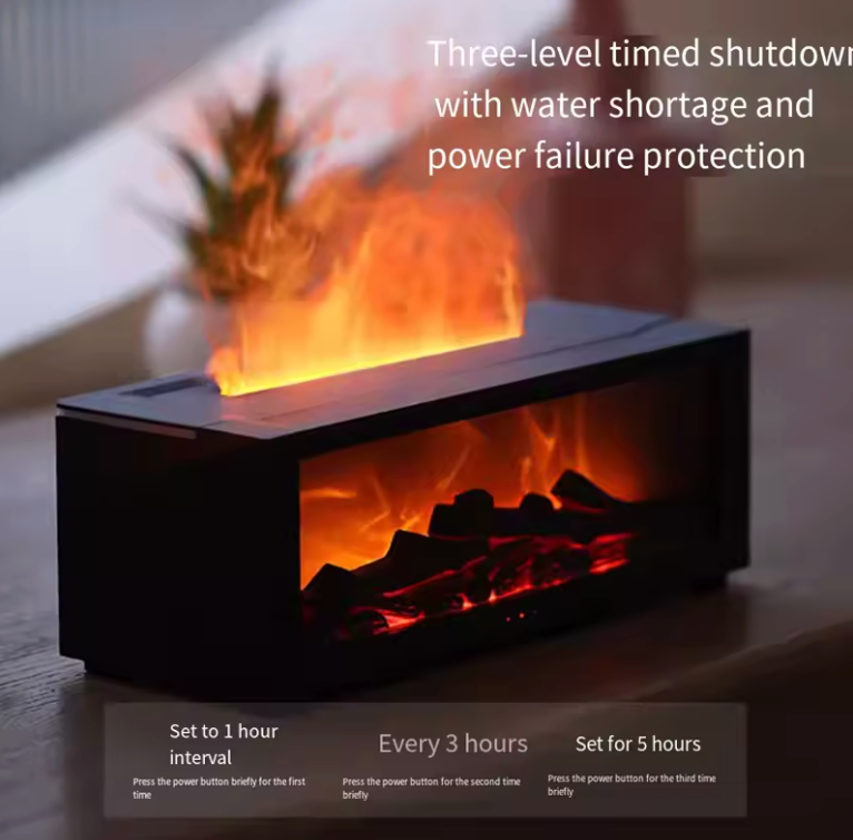 Pureva Fireplace Aroma Diffuser & Humidifier with Remote